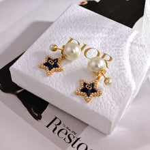 18K CD Tribales Star Pearl Earrings