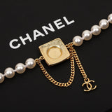 18K CC Pearls Choker Necklace