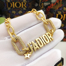 18K CD J'adior Chain Link Bracelet