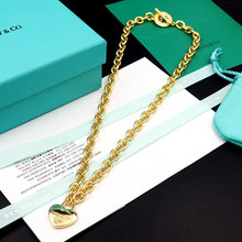 18K T Tag Chain Necklace