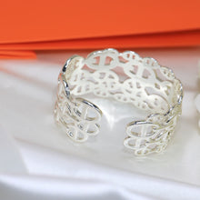 18K Chaine D'Ancre Wide Cutwork H Bracelet