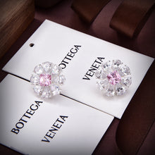 18K BV Pink Crystals Earrings