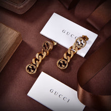 18K Double G Chain Earrings