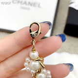 18K CC Pearl Braided Bracelet