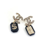 18K CC No.5 Perfume Bottle Earrings