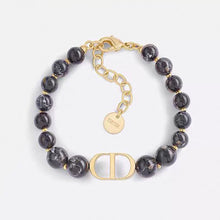 18K Dior 30 Montaigne Black Pearls Bracelet