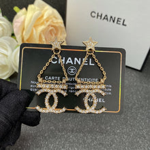 18K CC Star Earrings