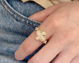18K Vintage Alhambra Reversible Ring