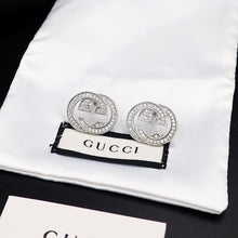 18K Double G Diamonds Earrings