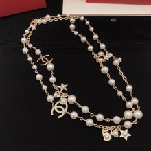 18K CC No.5 Star Long Pearl Necklace