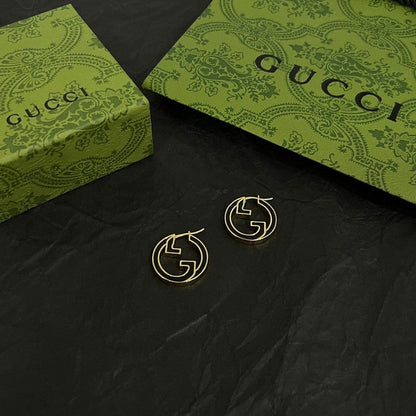 18K GG Color Hollow Earrings