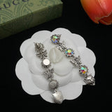 18K GG Tiger Color Crystal Earrings