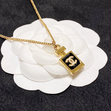 18K CC Perfume Bottle Necklace