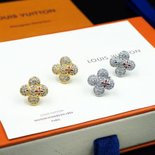 18k Louis Vivienne Diamond Earrings