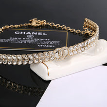 18K CC Diamonds Choker Necklace