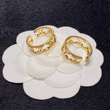 18K CC Vintage Openwork Ring