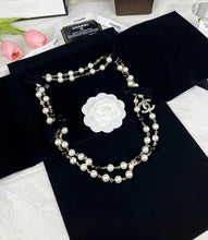 18K CC 23S Long Pearls Necklace