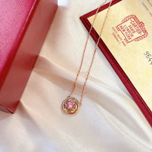 18K Trinity Pink Sapphire Necklace