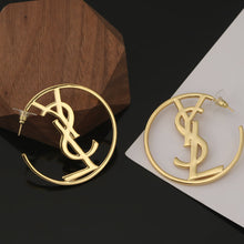 18K Sanit Monogram Earrings