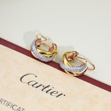 18K Trinity Diamond Earrings