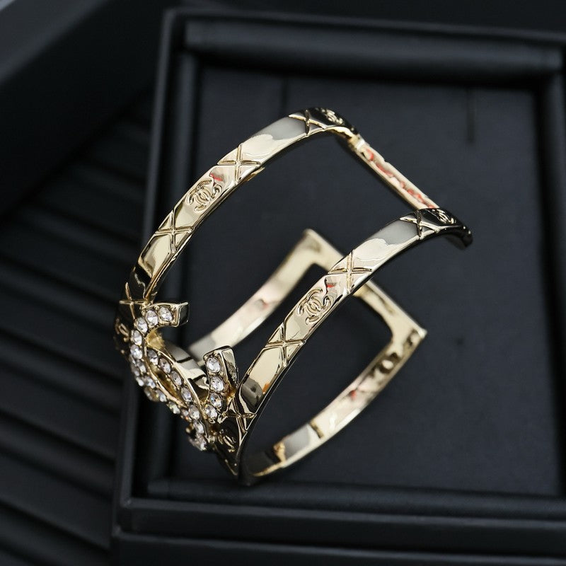 18K CC 2025 Strass Cuff Bracelet