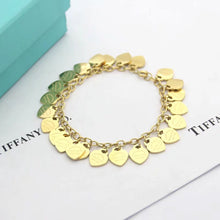 18K T Heart Tag Bracelet