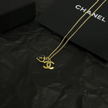 18K CC Black Heart Necklace