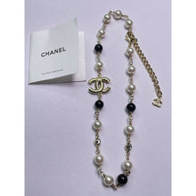 18K CC Black & White Pearls Necklace