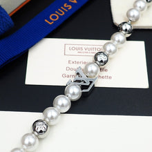 18K Louis Monogram White Pearls Bracelet