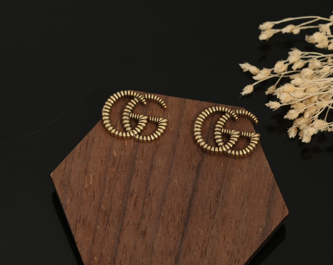 18K Double G Earrings