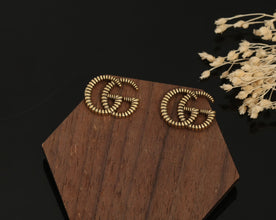 18K Double G Earrings