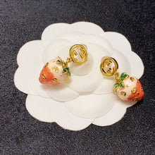 18K Double G Strawberry Earrings