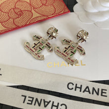 18K CC Multi-Color Crystals Earrings