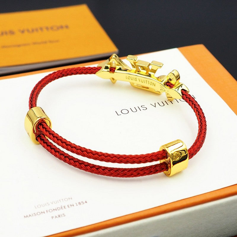 18K Louis Monogram Red Gold Bracelet