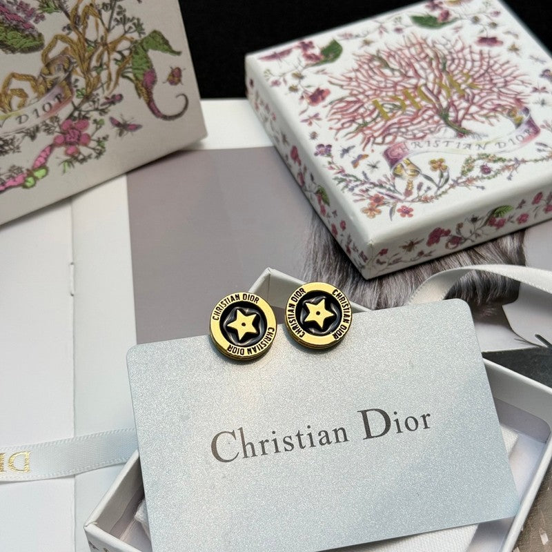 18K CD Night Code Earrings