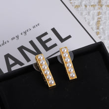 18K CC Pearls Earrings