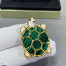 18K Lucky Animals Turtle Clip Brooch