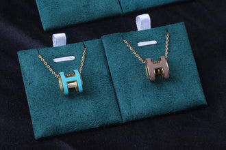 18K Mini Pop H Blue Necklace