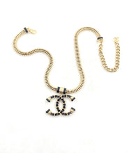 18K CC Leather Chain Necklace