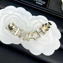 18K CC Letter Brooch