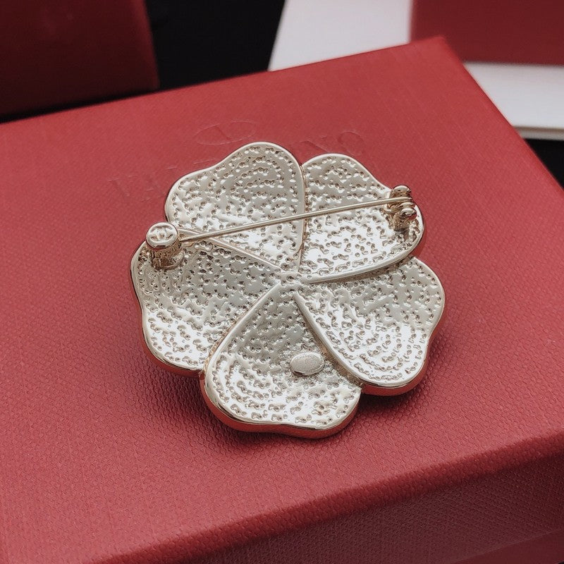18K CC Color Camellia Brooch