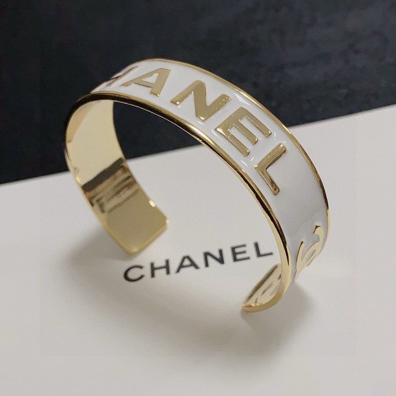 18K CC Black & White Gold Bracelet
