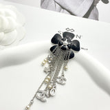 18K CC Camellia Tassel Brooch