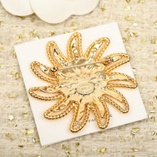 18K CC Sunflower Brooch