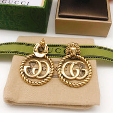 18K Double G Pendant Earrings