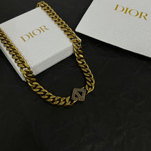 18K CD Diamond Chain Necklace