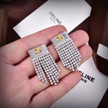 18K Triomphe Diamonds Tassel Earrings