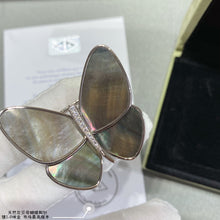 18K Grey Fritillary Butterfly Brooch