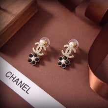 18K CC Butterfly Pendant Earrings