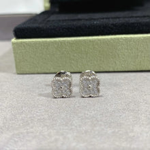 18K Vintage Alhambra Diamonds Earrings